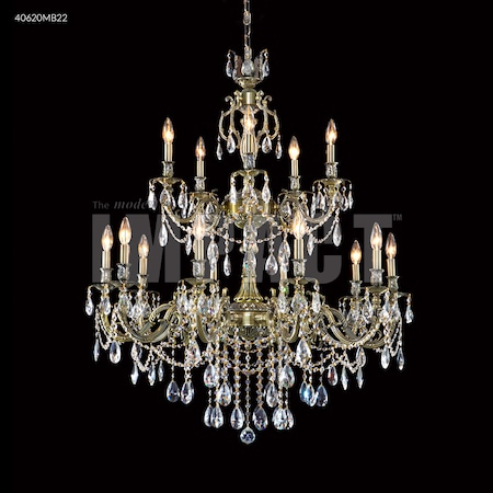 James R Moder Brindisi 15 Arm Chandelier 40620MB2GT